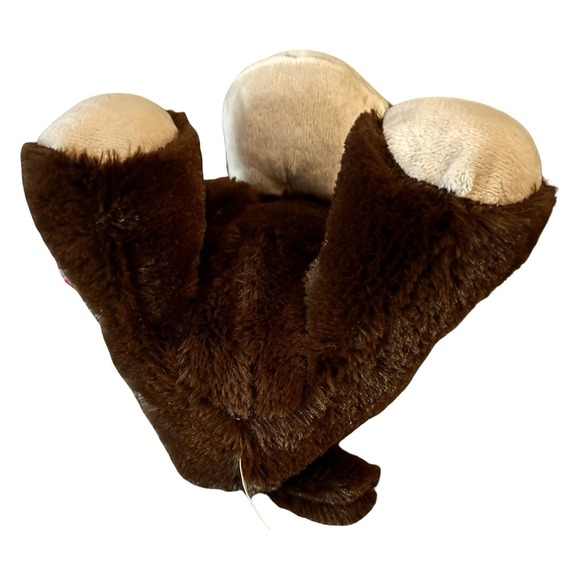 Hug Me Monkey Plush Red Heart XOXO 11" Brown Love Valentines‎ Day Proposal NWT - Picture 6 of 9